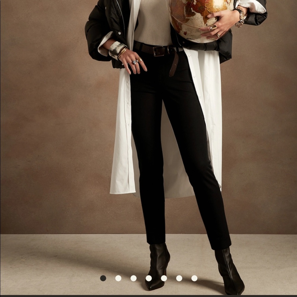 Banana Republic Black Sloan Fit Trousers